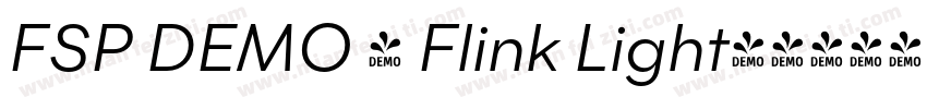 FSP DEMO - Flink Light字体转换